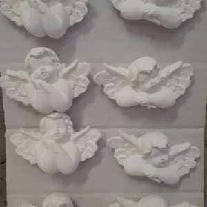 Gipsz angyalkák 6 cm