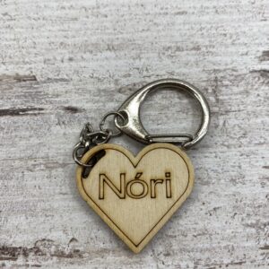 Női neves fa kulcstartó / N