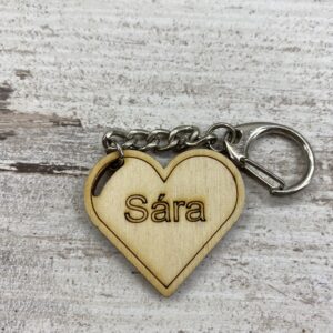 Női neves fa kulcstartó / S-Sz