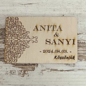 Fa köszönő ajándék