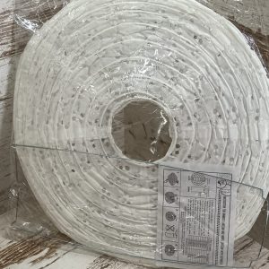 Lampion csipkés 30 cm fehér